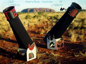 Litebox telescopes at Ayres Rock